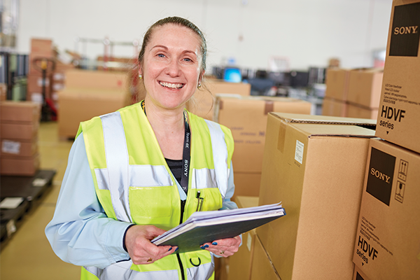 Photo of a warehouse operator