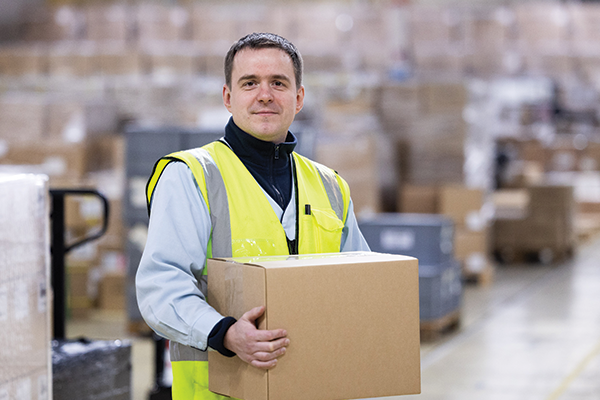 A photo of a warehouse operator