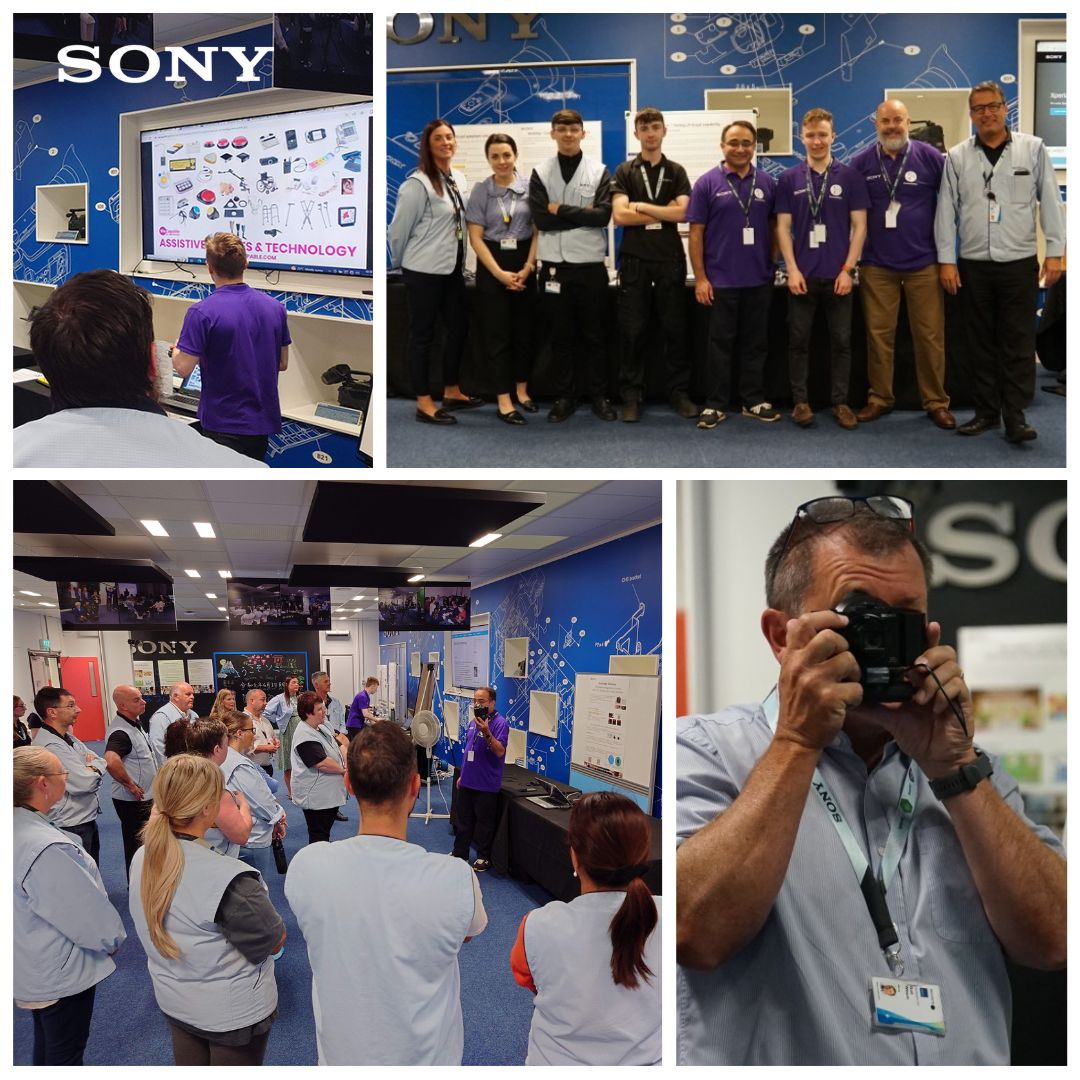 Sony UK TEC Accessibility Empathy Lab Event picture collage
